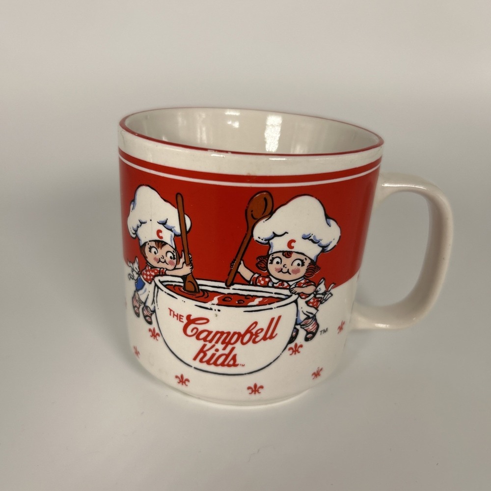 Vintage 1991 CAMPBELL KIDS Ceramic‎ Coffee Mug Soup Cup 12oz Campbells Soup